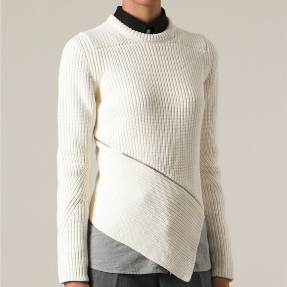 Asymmetric Zip Sweater | Alexander Wang​ - Picture 3 of 5